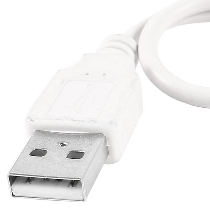 Hot sale!White Audio 3.5mm Male to USB 2.0 M/M Connector Charge Cable 15cm
