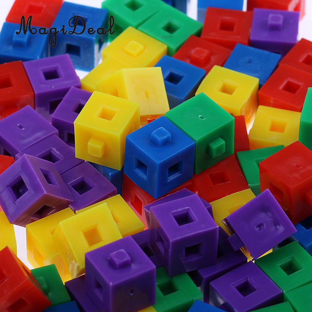 coloured plastic cubes