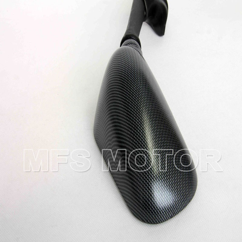 motorcycle parts OEM Replacement Mirrors For Yamaha YZFR6 YZFR1 2001 2002 Carbon
