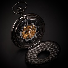 KS Classic Elegant Hand Wind Vintage Unique Retro Pendant Classic Steel Mechanical Pocket Watch KSP004