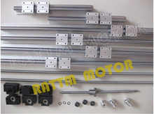 3 set ball screw SFU1605-350/900/1150+3BK/BF12+3sets SBR16 rails+3 couplers for CNC router/Milling Machine