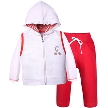 2016 Hot selling 3 piece baby girl clothes set 100% cotton Hoodies Shirts Pants for Baby Girls autumn newborns clothes S001