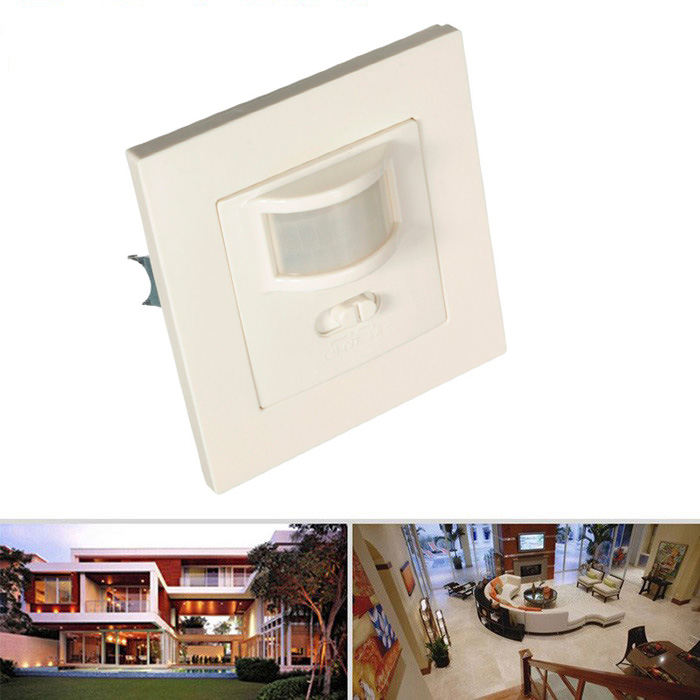 High quality wall mounted pir motion sensor light switch MAX 600w load+9m max distance(1pc GS45)