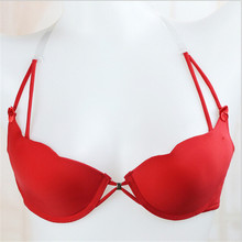 2016 New Fashion Sexy Bra Front Buckle Beauty Back Inspired Bra Set Smooth Surface Push Up Bra Lingerie Intimates Seamless Bra