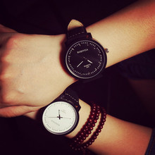 2015 hombres reloj de cuarzo masculinos marca nuevo dial grande de cuero impermeable del deporte del cuarzo moda Casual de negocios reloj de pulsera