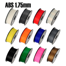 ABS 1.75mm 1Kg/spool Plastic Rod Rubber Ribbon Consumables Material Refills for MakerBot/RepRap/UP/Mendel 3D Printer Filaments