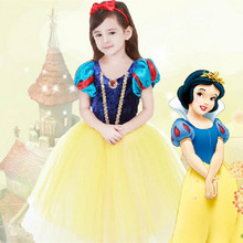 2016 Children’s Snow White Princess Dress Girls’ Dresses Children’s Clothing Cosplay Christmas New Costume Dress Up Tutu Cloth
