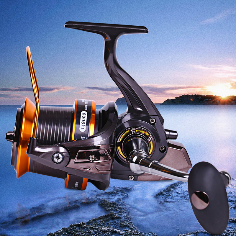 Unbelievable! Spinning Reel 13BB Lj9000 Full Metal Fishing Reel Large Capacity Left Right Wire Cup Trolling Boat Reel Tackle
