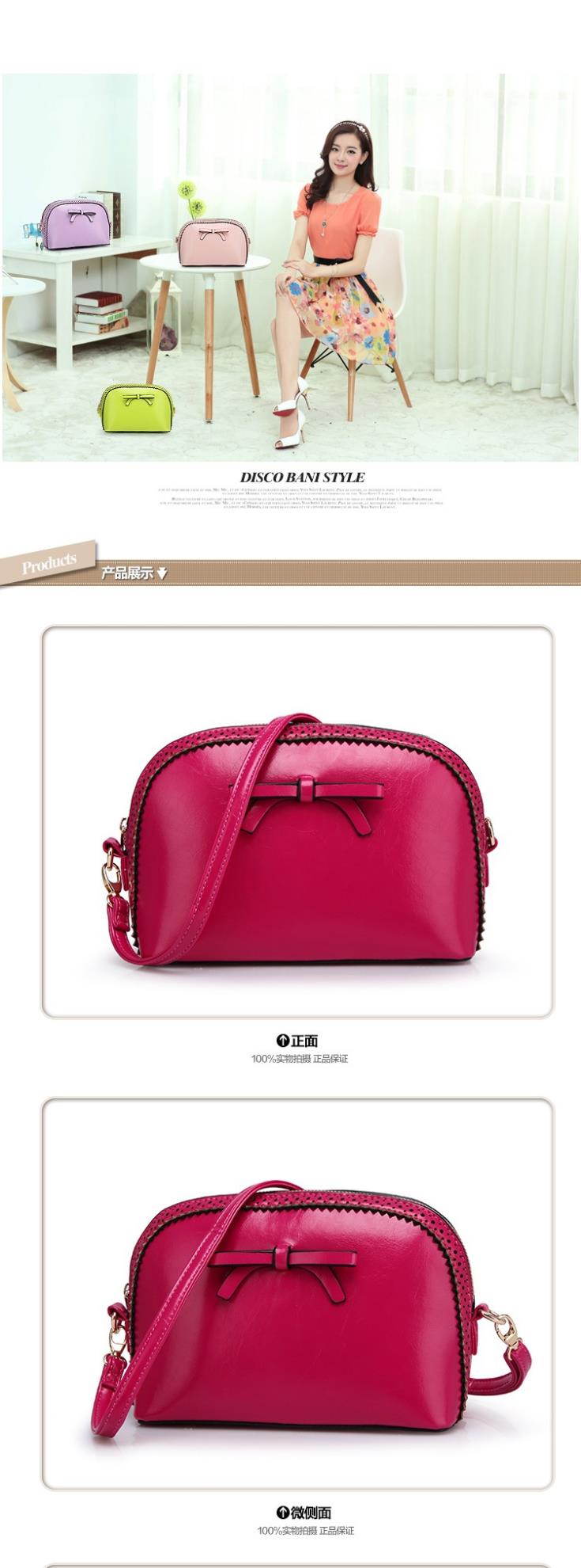 2015 Real Totes Unisex Bow Solid Bags Scarlett Ning Brand Handbag