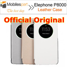 Elephone P8000 Case 100% Original Official Flip Leather Case Cover with Hall Switch for Elephone P8000 Smartphone Free Shipping