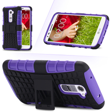 High Quality Luxury Dual Color Silicon Plastic Heavy Duty Armor Case For LG G2 Optimus D801 D802 LS980 Hard Phone Back Cover Bag
