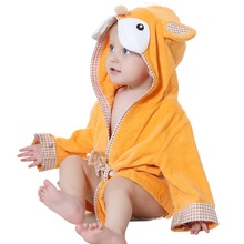 Fashion Designs Hooded Animal Modeling Baby Bathrobe Cartoon Baby Towel Character Kids Bath Robe Infant Beach