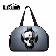 Skull sac de Sport Outdoor Gym Fitness Tote Travel bags medium sized gym bag for men travel carry on bag for guy cool duffel bag