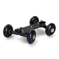 Black DSLR Truck Skater Wheel Table Top Compact Dolly Slider Kit Dslr Dolly Camera Car For