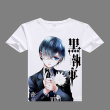 2016 anime casual tshirt Black Butler Cosplay T shirt digital printed Black Butler t-shirt men Black Butler shirt