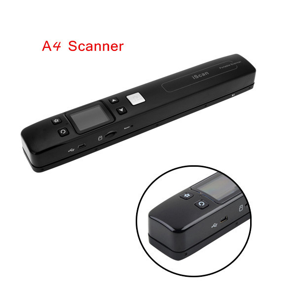 iScanPortableMiniA4Scanner1050DPIHandyscanHandheldScannerfor