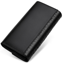 Vintage Genuine Leather Long Hasp Woman Wallets Designer Brand Clutch Card Holder Purse Lady Party Handbag
