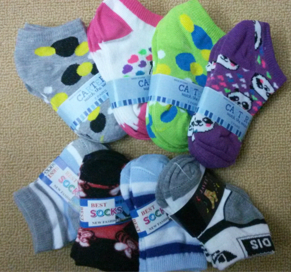 2015 New children socks with cute cartoon print Anti slip baby socks boys girls socks toddler