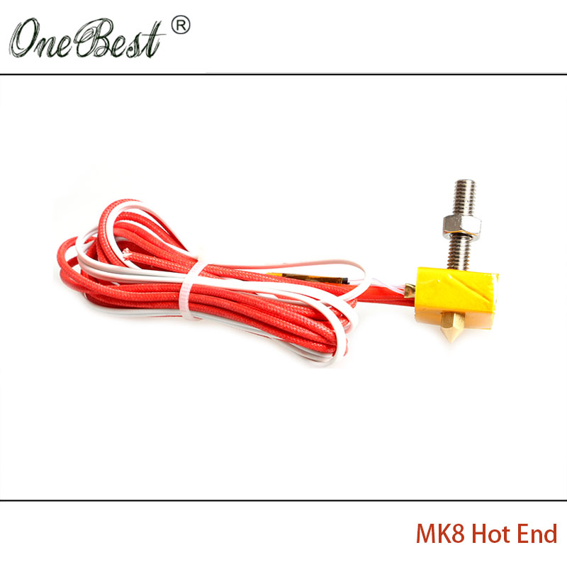 3D Printer Accessories Extruder MK8 Hot End Kit DIY Extrusion Printhead 12V 40W Heating Temperature Accessories
