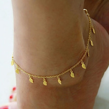 Beach Summer Style Gold Leaves Pendant Chains Anklets Ankle Foot Jewelry Barefoot Foot Accessories Free shipping