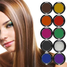 2016 Non-toxic Professional Temporary Hair Dye Powder cake Styling Hair Chalk Set Soft Pastels Salon Tools Kit