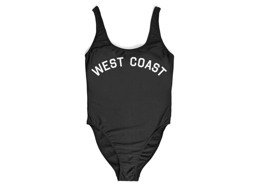 Women Sexy West coast swimsuit One Piece swimwear bodysuit Bathing Suit High Cut Swim suits