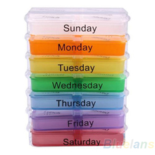 Medicine Weekly Storage Pill 7 Day Tablet Sorter Box Container Case Organizer Health Care 02YA