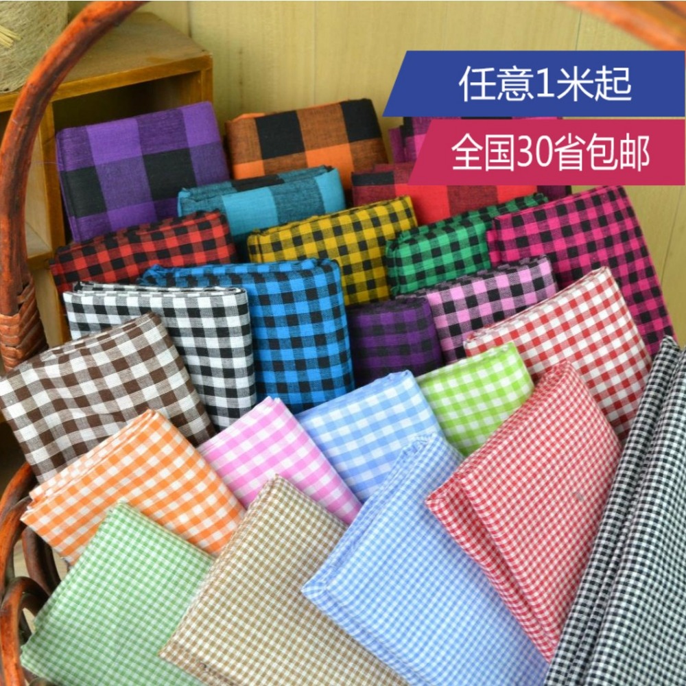 Customized 145cm width Scotland lattice font b Tartan b font Plaid Cotton chiffon satin silk Cloth