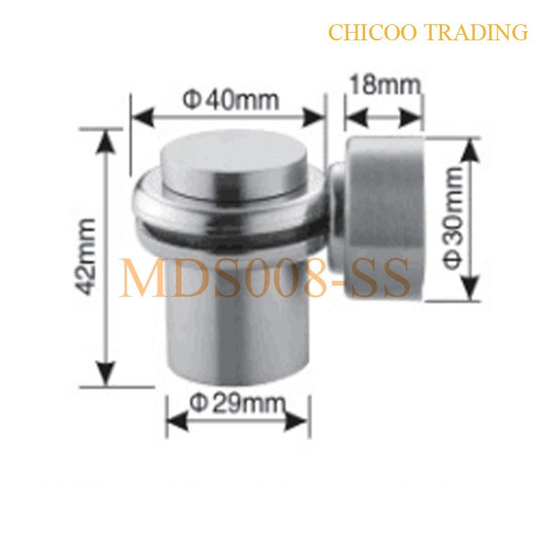 Die Casting Stainless Steel 304 Cylinder Door Stopper Floor