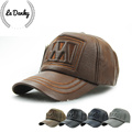 Free shipping to keep warm high grade leather mature men of letters baseball cap leisure outdoor