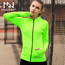 Innersy Fashion New Thin Women Summer Running Jacket Female Coat Spring Sun Protection Outerwear Outdoor Sport Jacket Jzh96