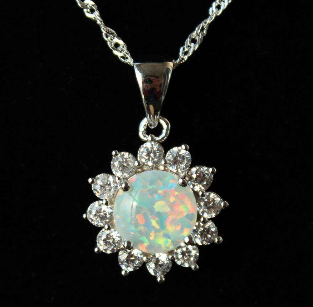 white-fire-opal-pendants