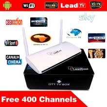 5pcs/Lot Leadcool Android Box Android Tv Box Quad Core + One Month Iptv Subscription 400 Channels Iptv Channels