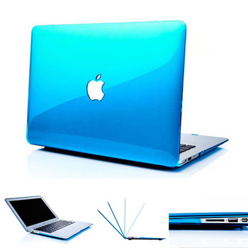 Новый кристалл прозрачный чехол для Apple macbook Pro Retina 11 12 13 15 ноутбук сумка для macbook Air 13 чехол крышка вырез логотип