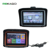 (Black) 4.3 inch TFT Touch Screen waterproof IPX7 Bluetooth GPS navigator for motorcycle + Windows CE 6.0+Free maps