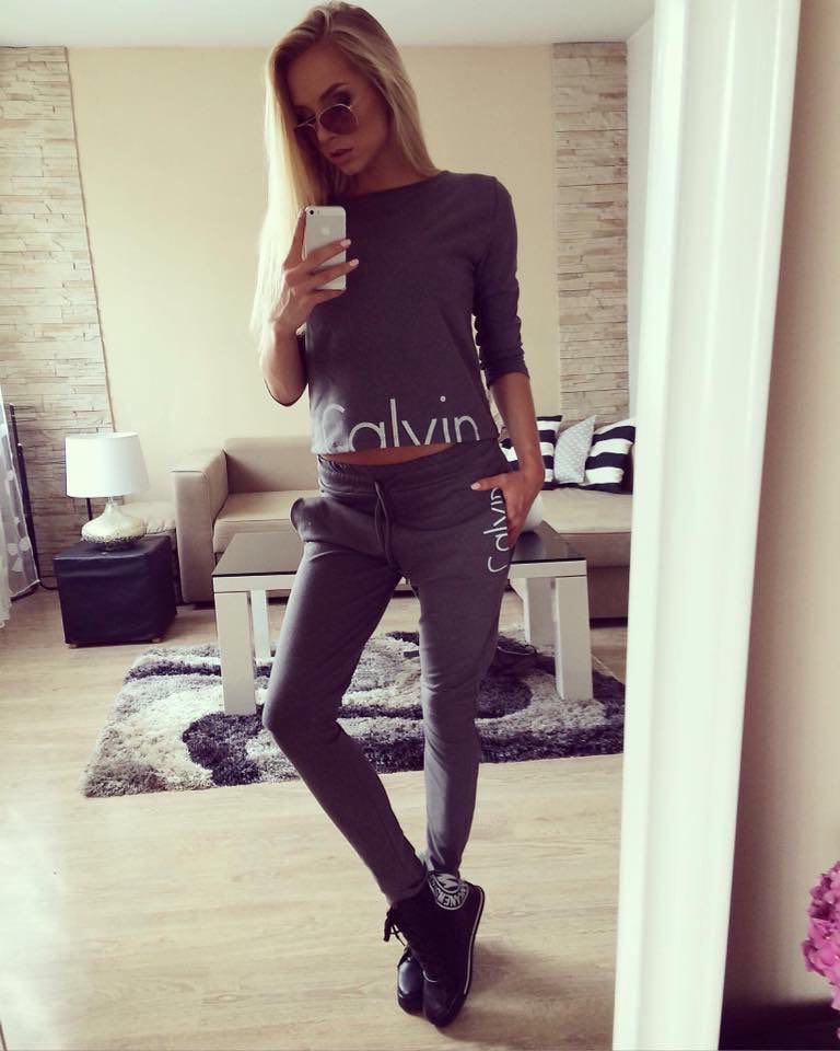 calvin klein womens tracksuit set
