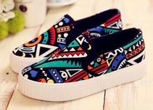 Female JK canvas shoes sneakers Harajuku style preppy chic slip on shoes lazy pedal cotton made