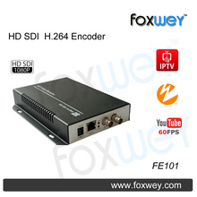 Quality 1080P 60fps HD SDI encoder H264 encoding,rtmp wowza support for IPTV solution live stream , webcasting, broadcast