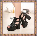 Women Summer Boots 2015 Ladies High Heel Boots Open Toe Ankle Boots