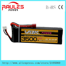 High Power 2pcs VOK 11.1V 3500mAh Lipo- Batteries 35C 3S XT60 Drone Bateria Airplanes Quadcopter Control Toys Car Boat Battery