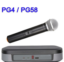 Wireless Microphone System PG4/PG58 Handheld Mic For Stage Performance Karaoke Concert Church Conference