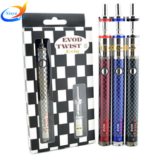 Evod twist III 3.3V-4.8V e cig starter kit M16 Dual Coil Adjustable airflow control e cigarette kit update M14 Vaporizer