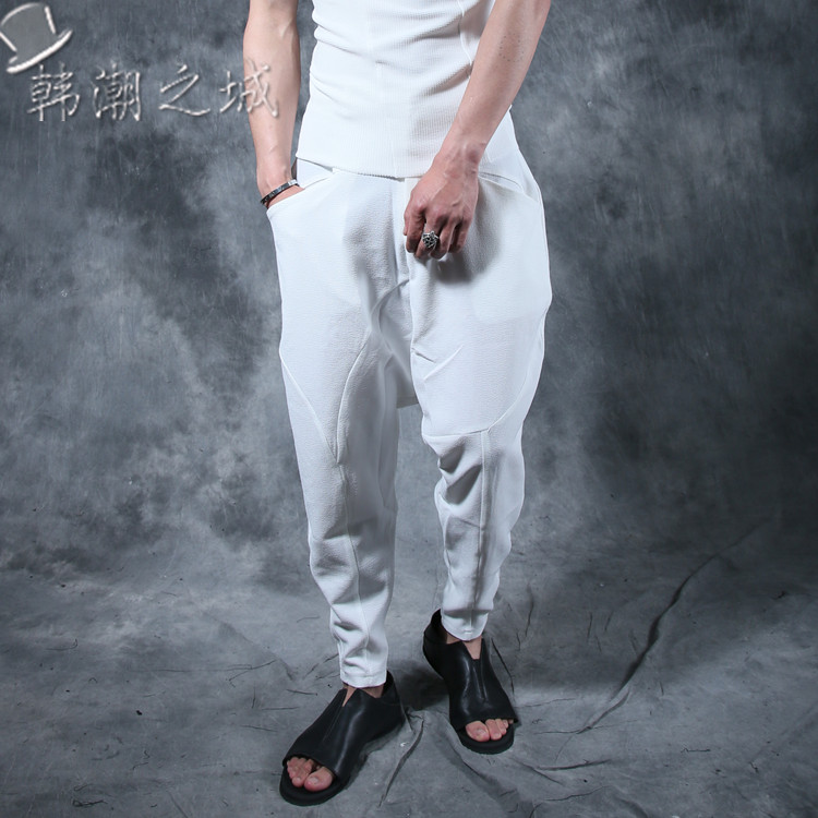 white baggy pants mens