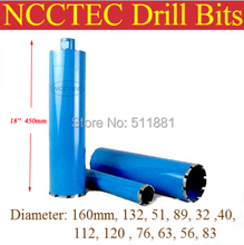 32 mm * 450 mm 1-1 / 4 » crown diamond drill bits envío gratis | 1.25 » hormigón pedacitos de base húmeda | base de ingeniería profesional taladro