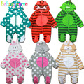babzapleume Brand Autumn Winter 0 12M Newborn Girl Baby overall Romper Hooded Toddler Jumpsuit Kids Boy
