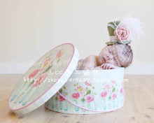 High fashion gauze rose vintage small fedoras baby photography props