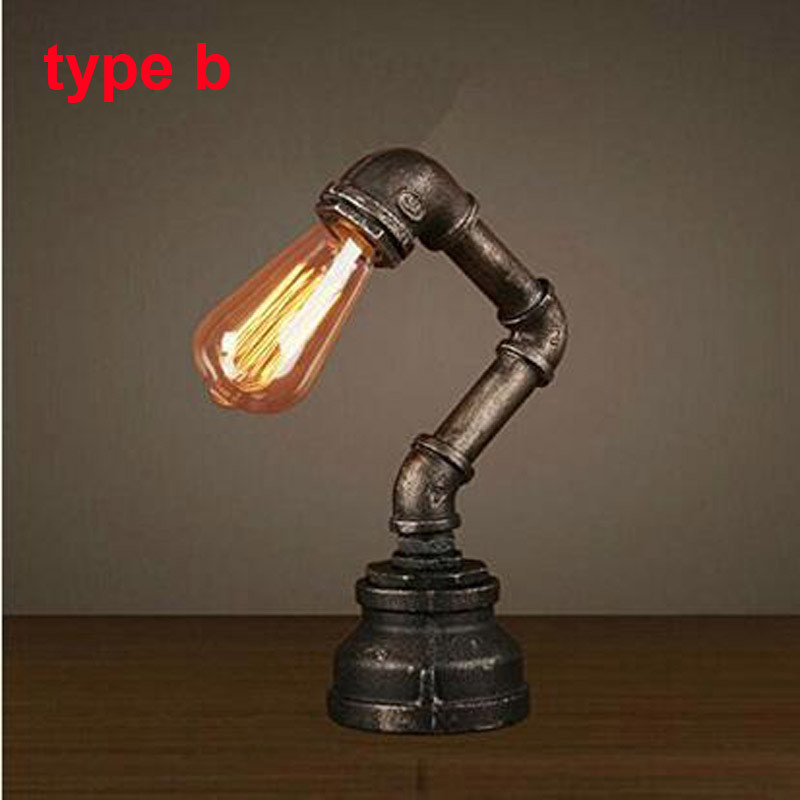 Zyy Retro Loft Minimalist 1 Light Industrial Steampunk Desk Lamp