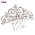 Silver Zircon Women Hairpins Rhinestone Crystal Hair Comb Bridal Wedding Hair Jewelry Accessories 2309R