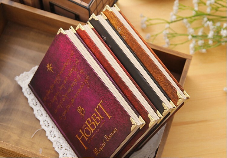 New Hobbit Notebook Vintage Hardcover Notebook for Gift Movie Hobbit Daily Memo Notepad Travel Journal A5 Size Four Designs10