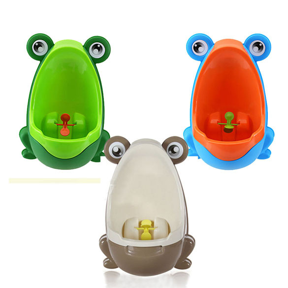 Cute Cartoon Frog Baby Potty Potties Children Kids Training Urinal Plastic Potties for Baby Boy Wall